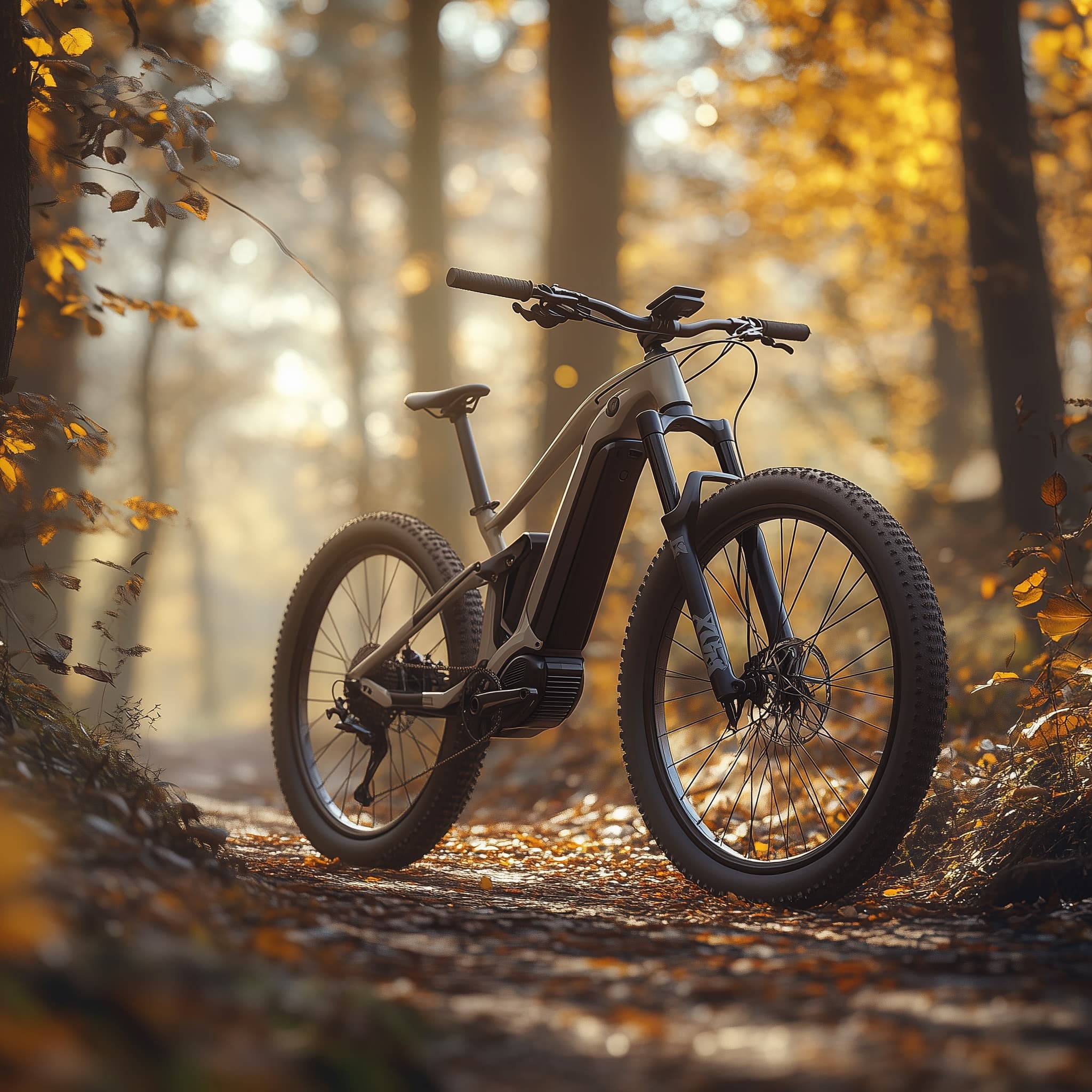 Electric mountain bikes for forest trail exploration